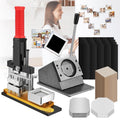 Infinity Magnets™ 2” x 2” Photo Magnet Maker Kit – Custom Refrigerator Magnet Press Machine with Cutter, 200 Magnet Kits & Photo Paper