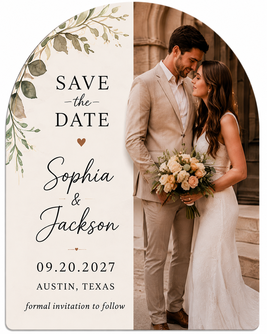Custom Save the Date Magnets | Personalized Wedding Photo Magnets | Infinity Magnets