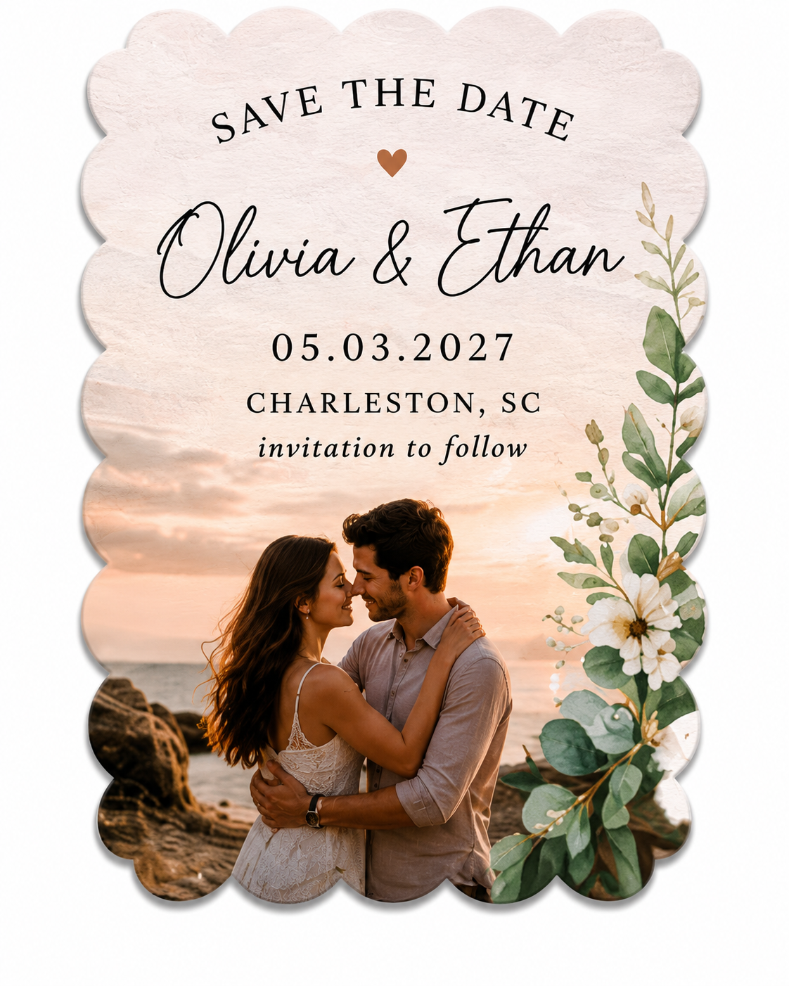 Custom Save the Date Magnets | Personalized Wedding Photo Magnets | Infinity Magnets