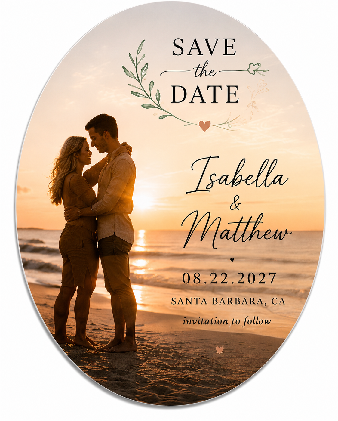 Custom Save the Date Magnets | Personalized Wedding Photo Magnets | Infinity Magnets