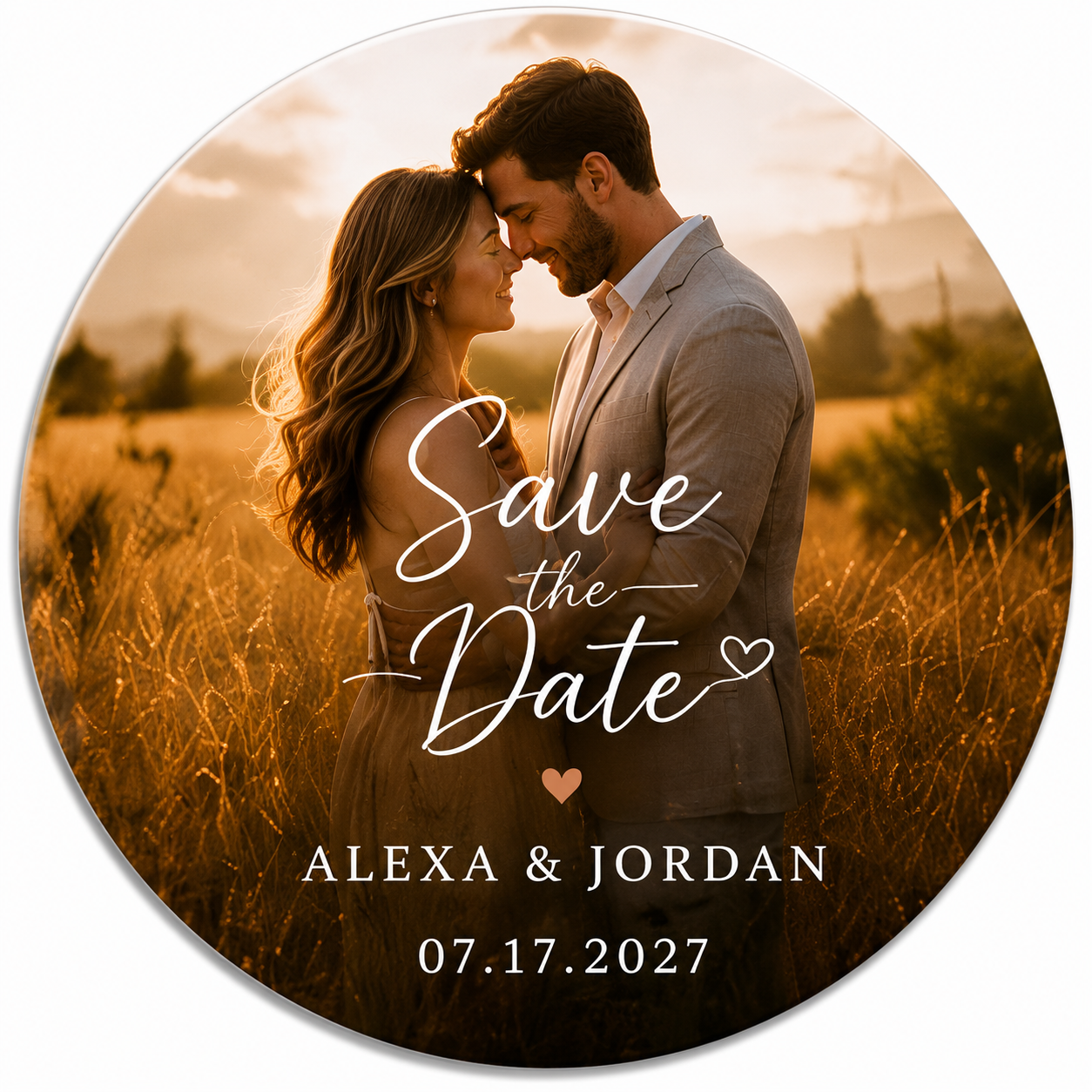 Custom Save the Date Magnets | Personalized Wedding Photo Magnets | Infinity Magnets